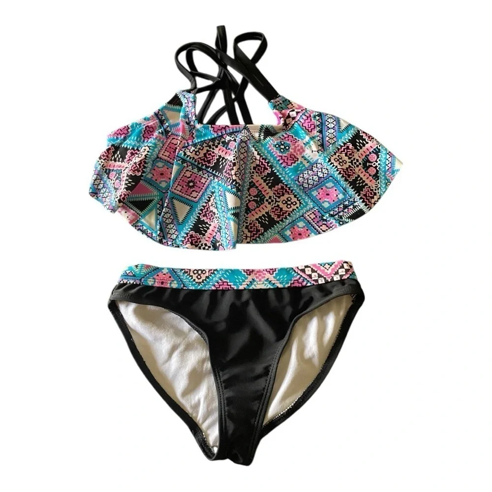 OP-GIRLS TWO PIECE SWIMSUIT-SIZE XS 4/5